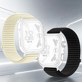 (2 Pack) Compatible with Huawei Fit3/Fit4/Fit4 Pro series fabric straps, made of nylon, featuring a dynamic lug system, providing a comfortable and snug fit, and lightweight portability.