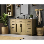 Alden Bathroom Vanity Honey Brown by Lighting Design – Wood, Honey Brown, Model VF29754MHB