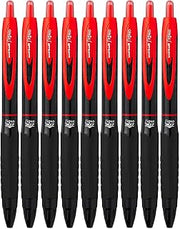Uni-Ball Signo 307 RT Rollerball Medium Point, 0.7mm, Red, 9 Count