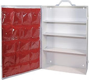 Medique Products First Aid Cabinet with Pockets, Medical Storage with 4 Shelves, Empty - 701MTM