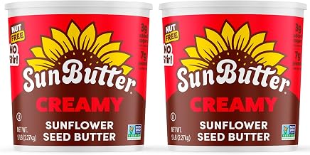 Sunbutter Creamy Sunflower Spread Peanut Free Non Allergen Two Five Pound Containers