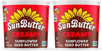 Sunbutter Creamy Sunflower Spread Peanut Free Non Allergen Two Five Pound Containers
