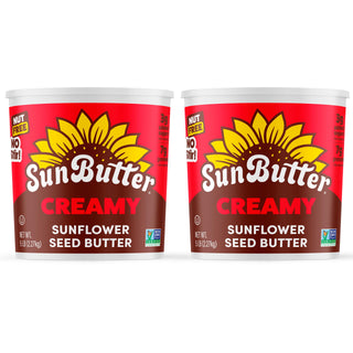 Creamy Sunflower Seed Butter by SunButter – 80 Ounce (Pack of 2), Pack of 2, Model 737539191250