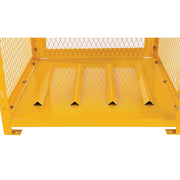 Horizontal Cylinder Storage Cabinet by Global Industrial – 30"L x 31"W x 35"H, Alloy Steel, Yellow, Model 5CHLO