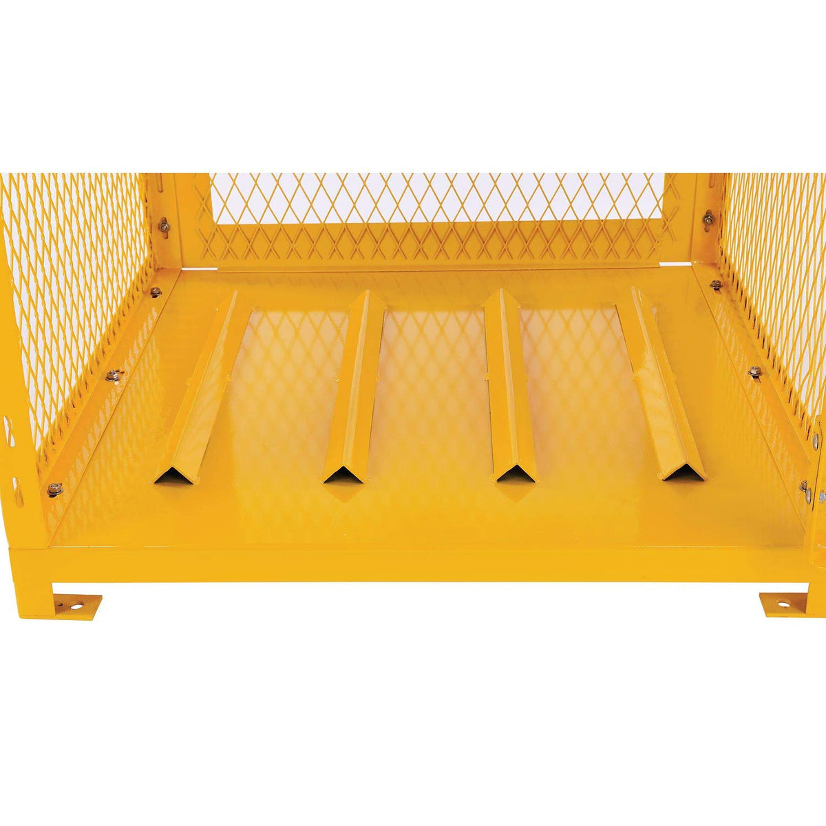 Horizontal Cylinder Storage Cabinet by Global Industrial – 30"L x 31"W x 35"H, Alloy Steel, Yellow, Model 5CHLO