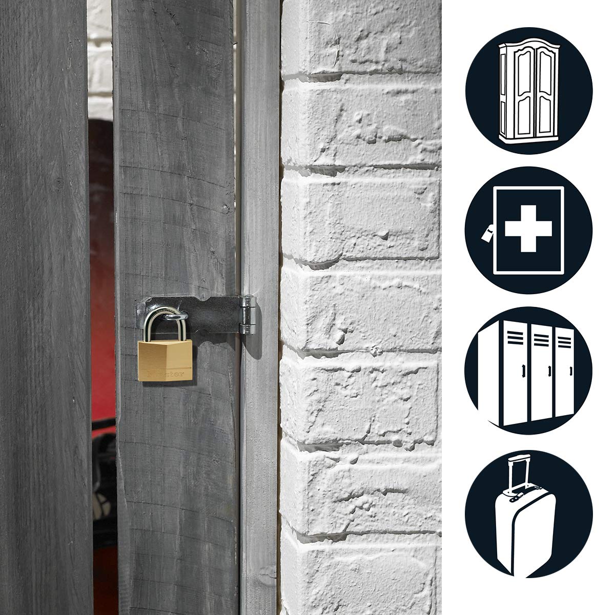 Master Lock 70mm 6-Pin / Brass / Cylinder Keyed Padlocks