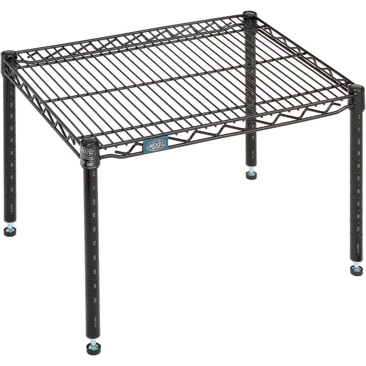 Black EPOXY Wire Dunnage Rack by Nexel – Wire, Black, Model P1824B