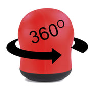 Zenergy Swivel Ball Chair by Safco – 23"H, 360-Degree Turn, Vinyl, Red Vinyl, Model 4760RV