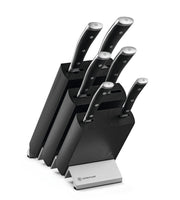 Classic Ikon 7-Piece Block Set by Wüsthof – 7-Piece Knife Block Set, High Carbon Stainless Steel, Black, Model 1090370601