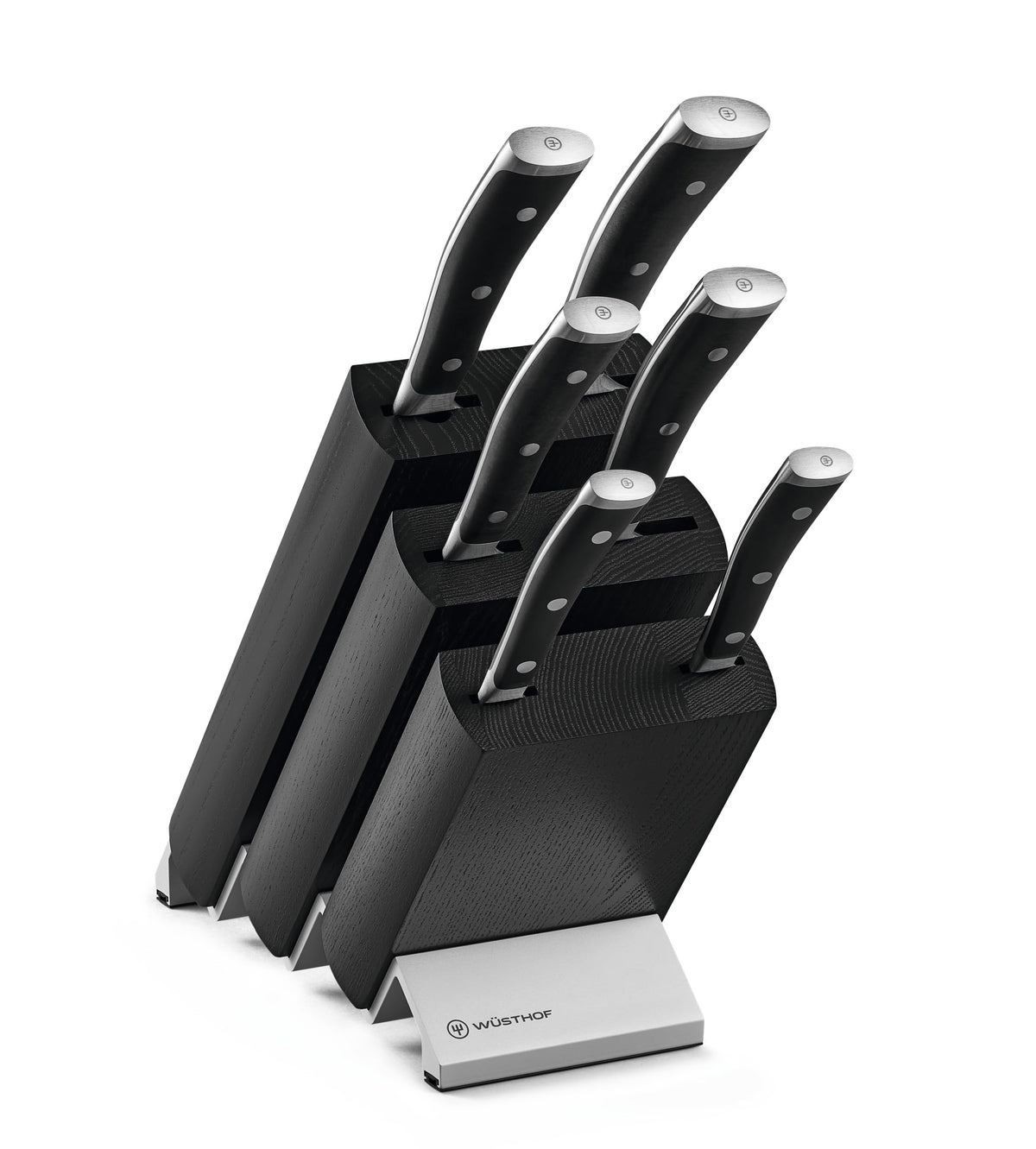 Classic Ikon 7-Piece Block Set by Wüsthof – 7-Piece Knife Block Set, High Carbon Stainless Steel, Black, Model 1090370601