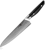 Luxor 8 Inch Chef Knife, Damascus Kitchen Knife, VG10 High Carbon Stainless Steel Japanese Chefs Knife