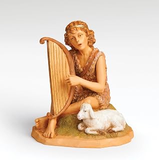 Fontanini by Roman 7.5-Inch Azarel Sitting Shepherd Nativity Figure
