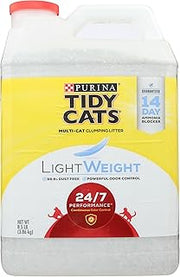 Tidy Cats Cat Litter, Clumping, 24/7 Performance, LightWeight, 136 Ounce Jug