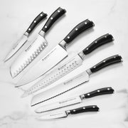 Wusthof 10 Piece Knife Set with Walnut Block by Wüsthof – 10 Piece, Forged High Carbon Stainless Steel, 10 Piece (Walnut), Pack of 10, Model Classic Ikon