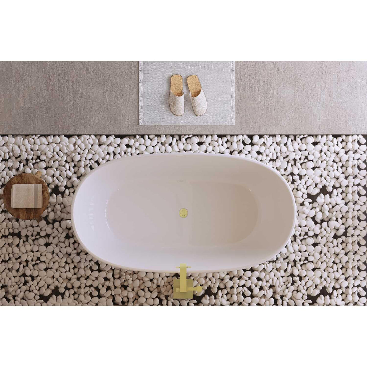 Allegra Soaking Bathtub by Lighting Design – White