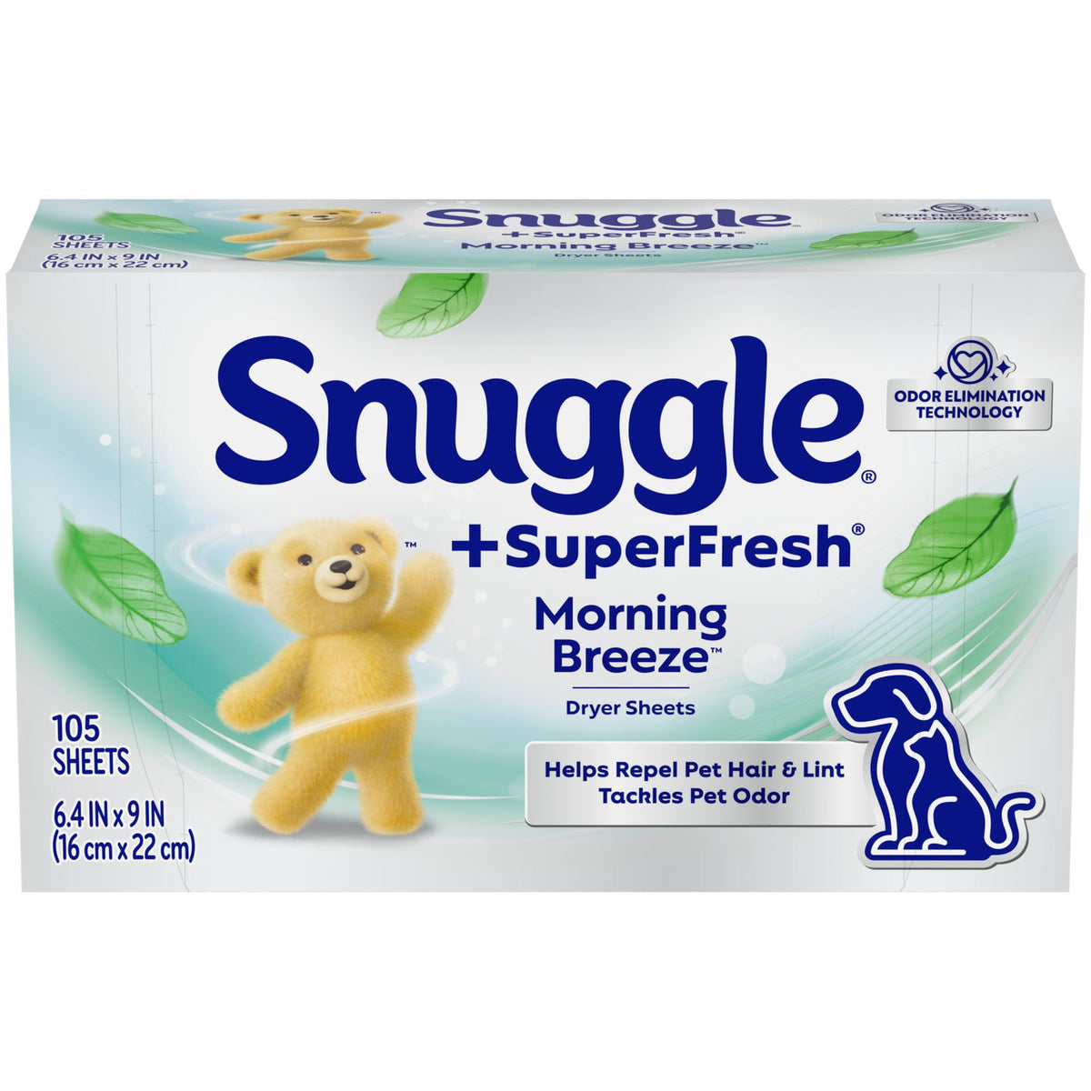 Snuggle No Artificial Color / 105 Count (Pack of 1) / Original Dryer Sheets