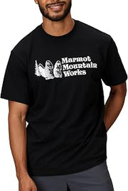 MARMOT Men's MMW Short-Sleeve Tee - Screen Printed Graphic on Soft, Breathable, Eco-Friendly Cotton/Poly Blend
