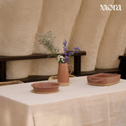 Mora Ceramic Pie Dish, 9 Inch Deep Fluted, Toasted Terracotta
