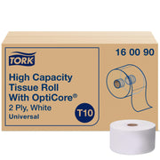 Tork OptiCore Mid-size Toilet Paper Roll T10, 12 x 2000 sheets, 160090