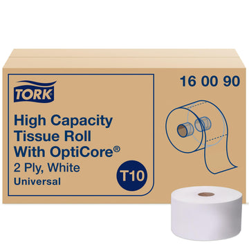 Tork OptiCore Mid-size Toilet Paper Roll T10 – 12 x 2000 sheets, 160090