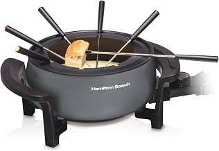 Hamilton Beach 12 Cup Electric Fondue Pot Set with Temperature Control