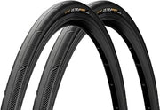 Continental Ultra Sport 3 Black/Black 700x28C FB Road Clincher Tire Set of 2