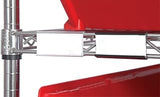 QUANTUM STORAGE SYSTEMS LH12C Label Holder for Wire Shelving Units, 12" Width x 2" Length x 1" Height, Clear