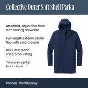 Men's Collective 3-in-1 Outer Soft Shell Parka by Port Authority – X-Large, River Blue Navy, Model J919