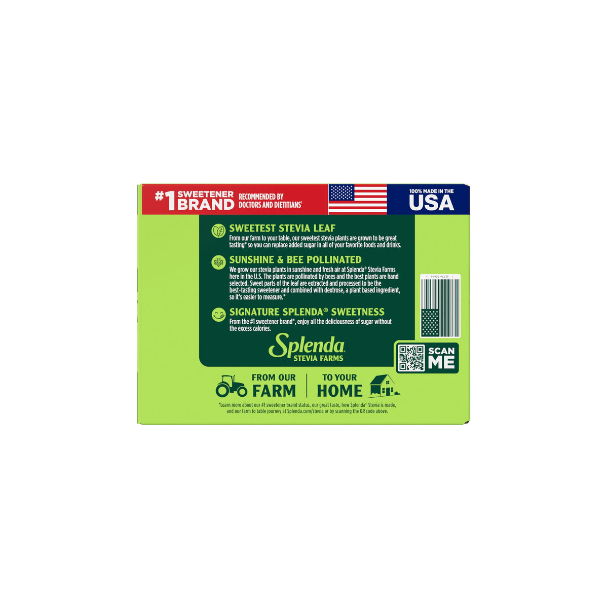 Stevia Zero Calorie Sweetener by SPLENDA – 500 Count (Pack of 1), White