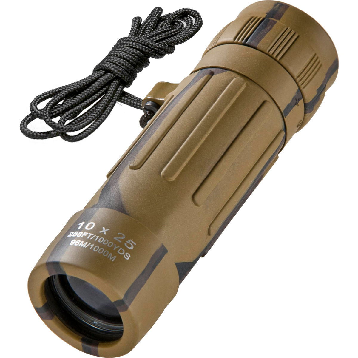 Lucid 10x25 Monocular Binocular (Camouflage) by Barska – Rubber, Camouflage, Model AA10194