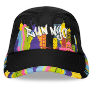Run The World Collection Running Hat by Headsweats – Polyester, Black/New York City