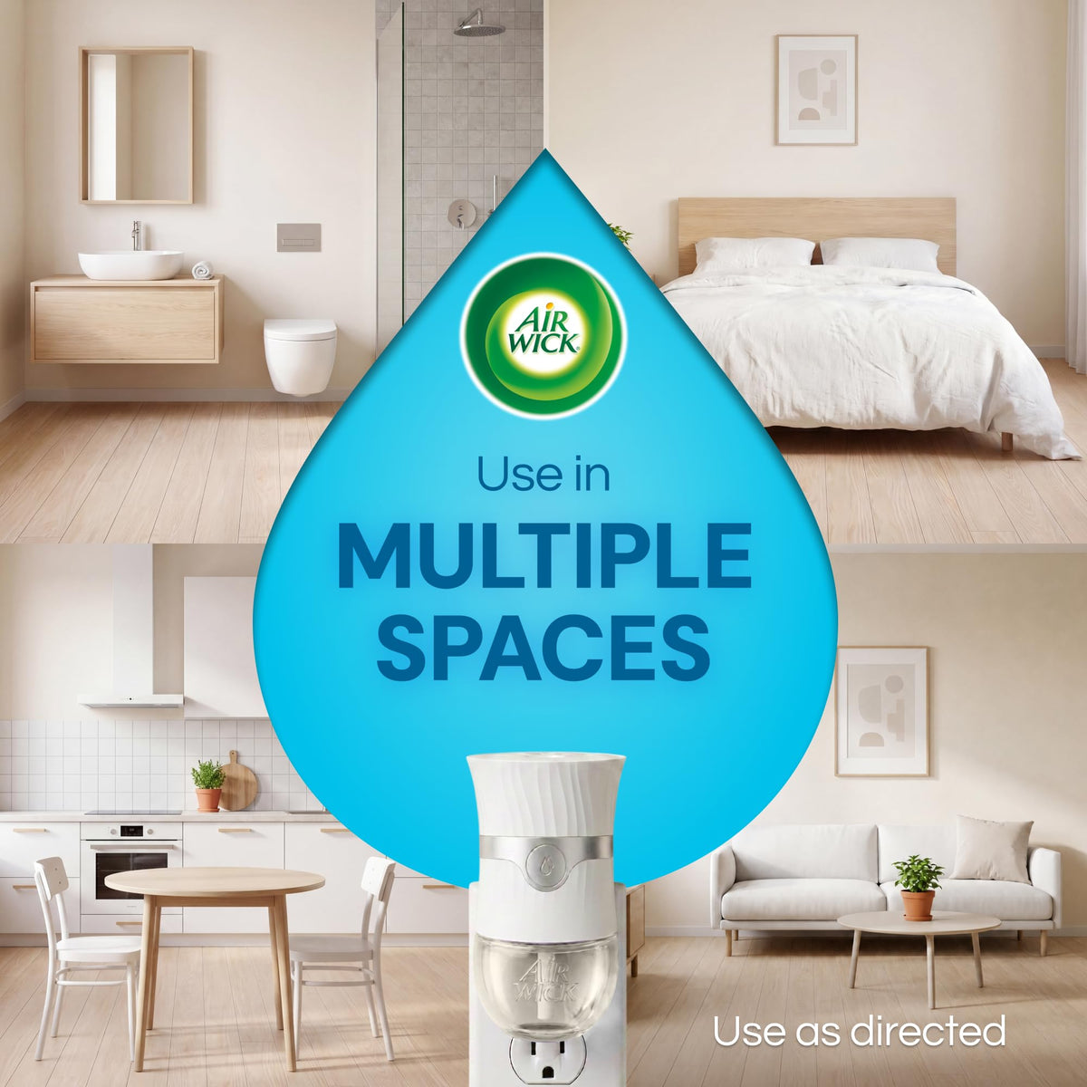 Plug In Refills with Essential Oils by Air Wick – 1 Count (Pack of 10), Transparent, Pack of 10, Model 6233801924