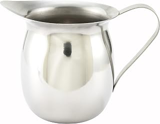 Winco BCS-10 Stainless Steel Bell Creamer, 10-Ounce,Medium | Bell-shaped, Precise pouring, Comfortable grip, Great for Cream, Coffee Service and Table Service