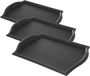 Carlisle FoodService Products 1217BT03 Bistro Plastic Café Tray, 12" X 17", Black (Pack of 3)