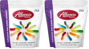 Albanese Mini Worms / 36 oz (Pack of 2) / Orange,blue,lime,pink Gummy Candy