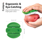 Flexible Vegetable Brush by Cuisipro – Pack of 1, Plastic, Green, Model CSP-747313