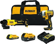 DEWALT 20V MAX Cordless Brushless Grinder Impact Driver Combo (DCK234D1P1)