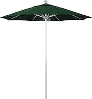 California Umbrella 7.5' Rd. Venture Series Contract Grade Patio Umbrella, Push Open Pin Stop, Silver Finish
