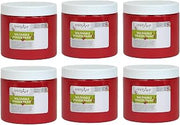Rock Paint and Handy Art RPC241020-6 RED Washable Finger Paint; 16 OZ - 6 Each