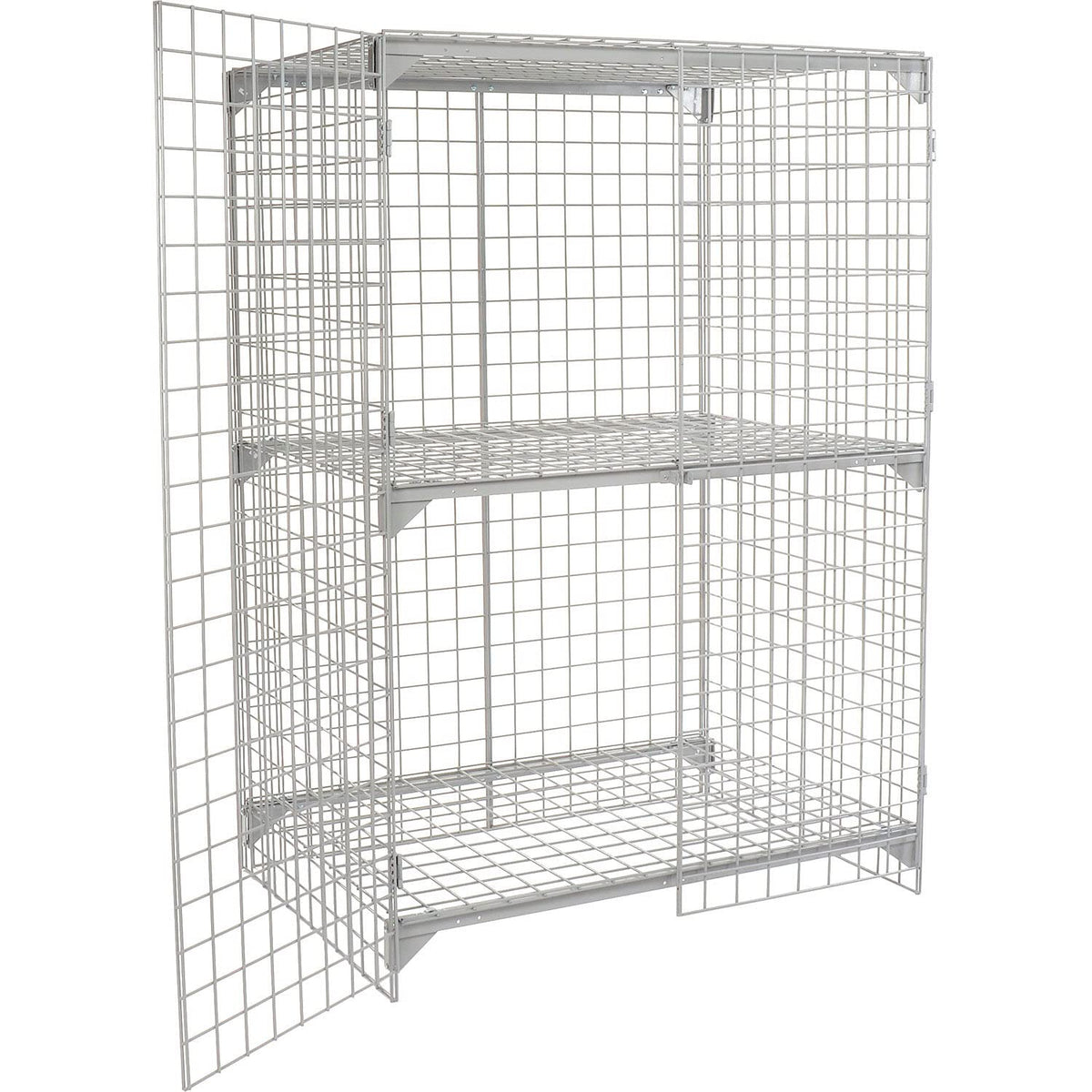 Global Industrial 4' x 2' x 6' / Gray / Industrial Storage Lockers
