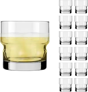 Libbey 70531 D.O.F. "Newton" Drinking Glass, 355 ml, Set of 12, Stackable