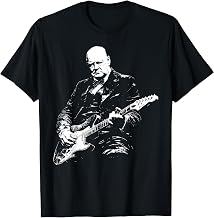 Winston Churchill Playing Electric Guitar Rocker Humor T-Shirt