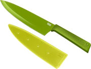Kuhn Rikon Colori+ Non-Stick Chef's Knife with Safety Sheath, 30 cm, Green