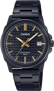 Casio MTP-E720B-1AV Men's Analog Watch Black & Gold