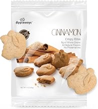 Appleways Whole Grain Cinnamon Crispy Bites, All-Natural Individually Wrapped Cinnamon Best Snacks for Classroom, Made in USA, 108 Count, 1 Oz