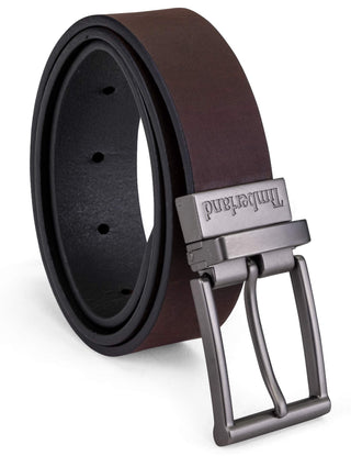 Boys' Reversible Leather Belt for Kids by Timberland – Small, Leather, Brown/Black, Model B78010/79S-79-S
