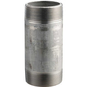 2 in. X 6 in. 304 Stainless Steel Pipe Nipple - 16168 PSI - SCH. 40 - Domestic by Merit Brass – 6"L x 2.38"W x 2.38"H, Stainless Steel, Model 4032-600
