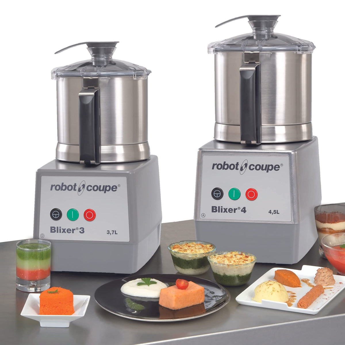 Vertical Commercial High Speed Blender by Robot Coupe – 4 Quart, 4.5 liters, Stainless Steel, Model BLIXER 4