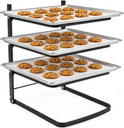 LINDEN SWEDEN Metal Baker’s Cooling Rack - Cooling Racks for Cooking and Baking - Storage for Craft and Baking Supplies - Collapsible Racks for Pizza Stones, Cookie Sheets, Pans - 22x 10x 1 Inches