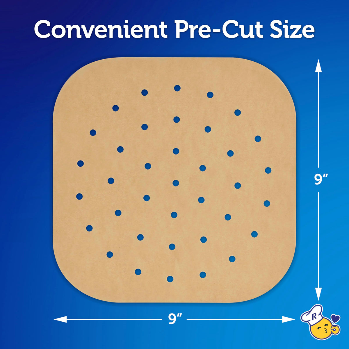 Reynolds Air Fryer Liners / 50 Count (Pack of 1) / Brown Parchment